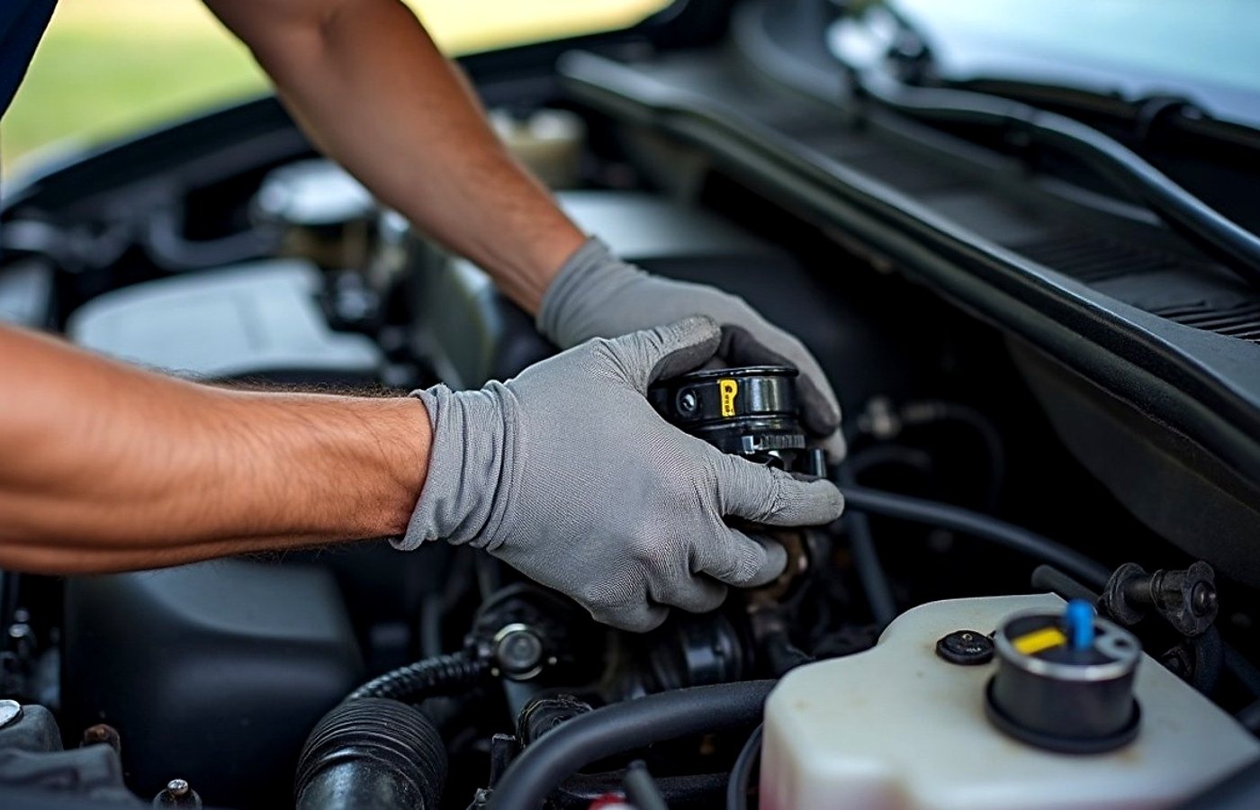 Las Vegas mobile mechanic servicing engine components